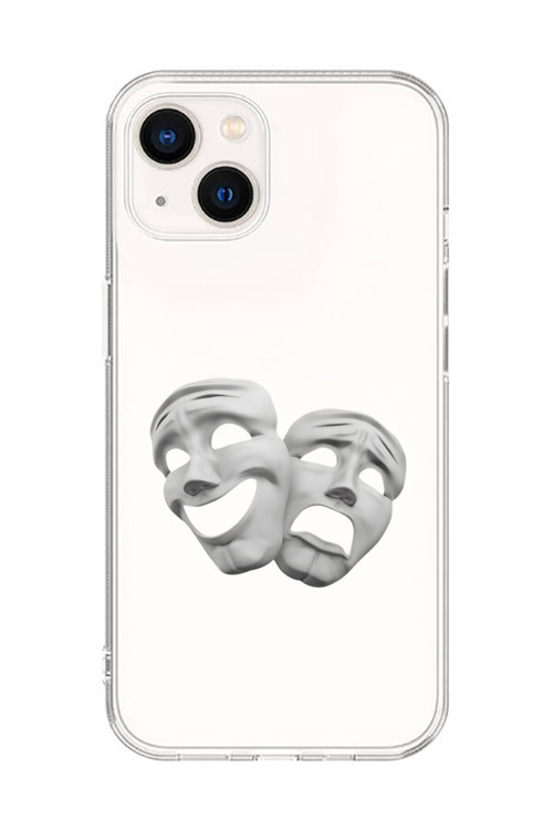 İphone 14 Plus Uyumlu Şeffaf Kılıf Estetik Yüz 7 Tasarımlı