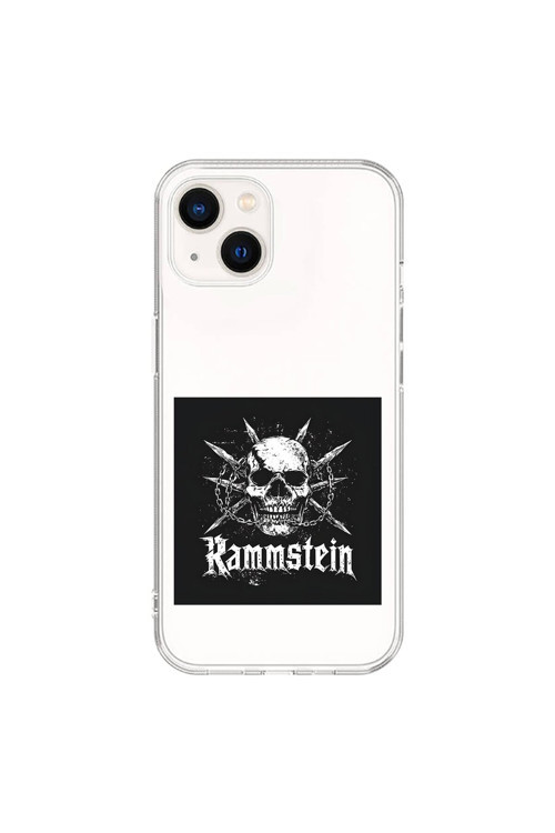 İphone 15 Plus Uyumlu Şeffaf Kılıf Rammstein Tasarımlı