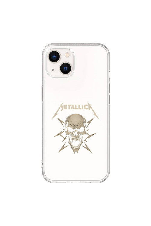 İphone 15 Plus Uyumlu Şeffaf Kılıf Metallica Tasarımlı