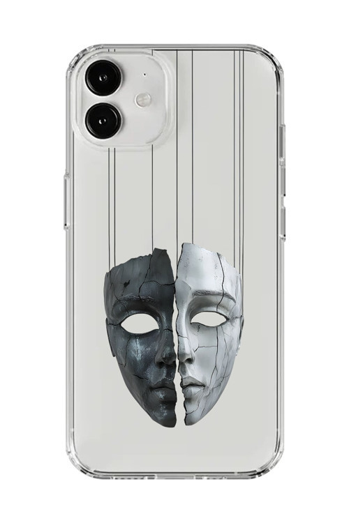 İphone 12 Uyumlu Şeffaf Kılıf Estetik Yüz 8 Tasarımlı