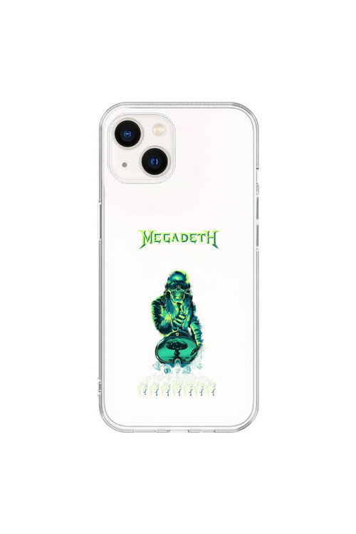 İphone 15 Plus Uyumlu Şeffaf Kılıf Mega Death Tasarımlı