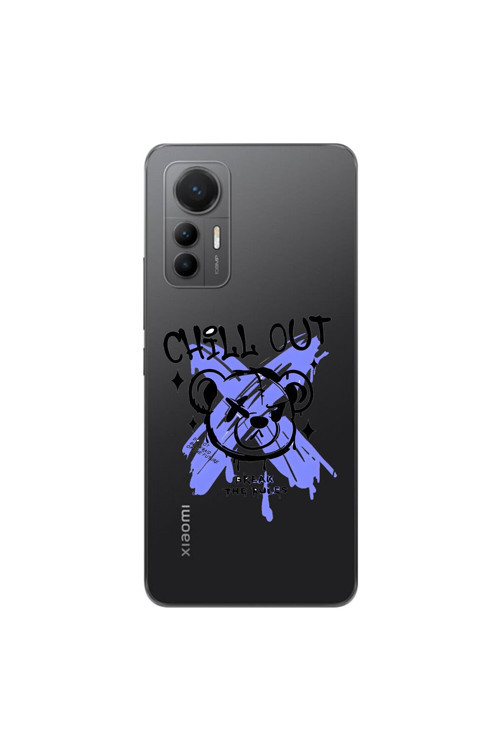 Xiaomi Mi 12 Lite Uyumlu Şeffaf Kılıf Graffiti 8 Tasarımlı