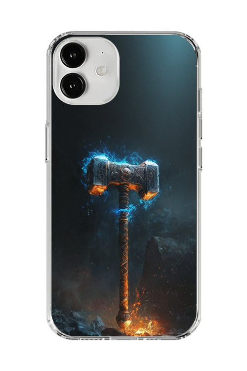 İphone 12 Uyumlu Şeffaf Kılıf Çekiç Tasarımlı