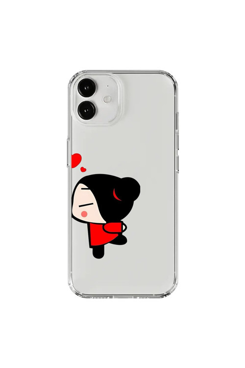İphone 12 Uyumlu Şeffaf Kılıf Couple Garry 2 Tasarımlı