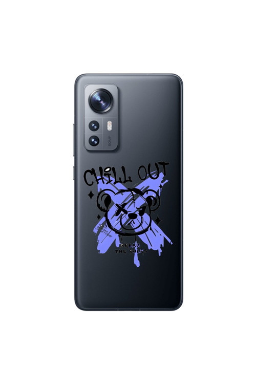 Xiaomi Mi 12 Uyumlu Şeffaf Kılıf Graffiti 8 Tasarımlı