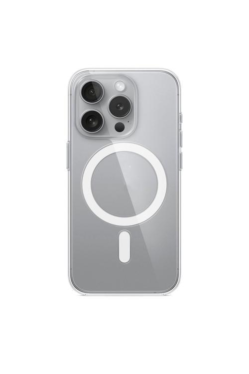 İphone 15 Pro Uyumlu Şeffaf Magsafe Kılıf