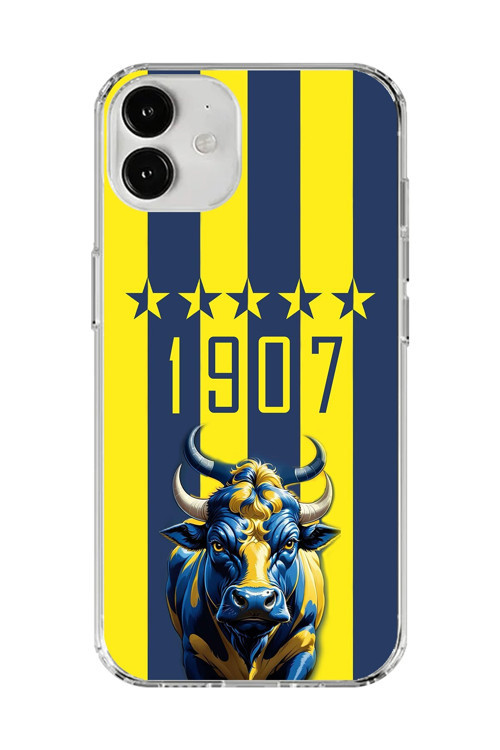 İphone 12 Uyumlu Şeffaf Kılıf Şeffaf 1907 Boğa Tasarımlı