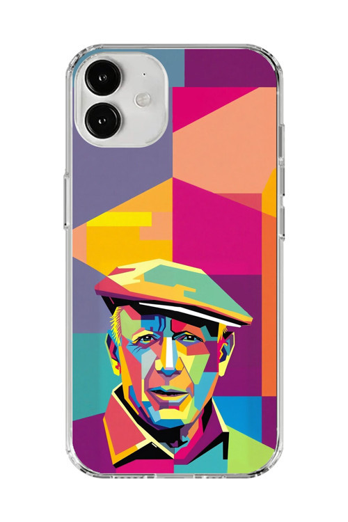 İphone 12 Mini Uyumlu Şeffaf Kılıf Pablo Picasso Tasarımlı