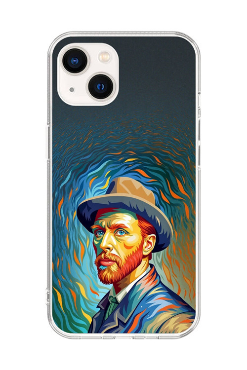 İphone 15 Uyumlu Şeffaf Kılıf Vincent Van Gogh Tasarımlı