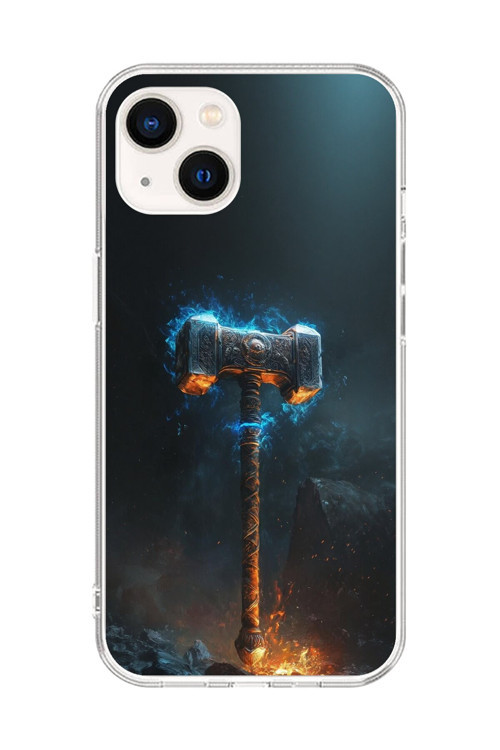 İphone 15 Uyumlu Şeffaf Kılıf Çekiç Tasarımlı