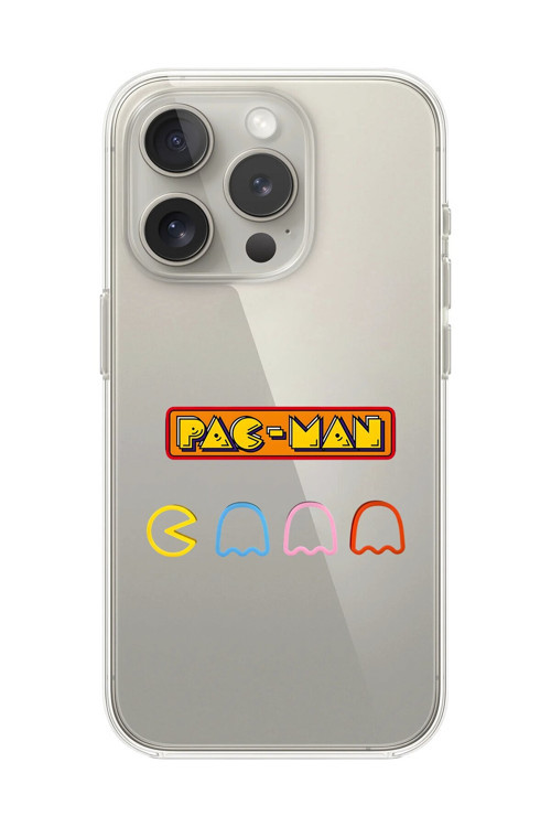 İphone 11 Pro Max Uyumlu Şeffaf Kılıf 1 Pac-Man Tasarımlı
