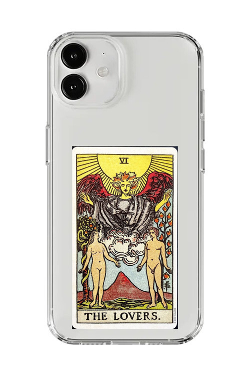 İphone 12 Mini Uyumlu Şeffaf Kılıf The Lovers Tasarımlı