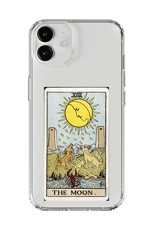 İphone 12 Mini Uyumlu Şeffaf Kılıf The Moon Tasarımlı
