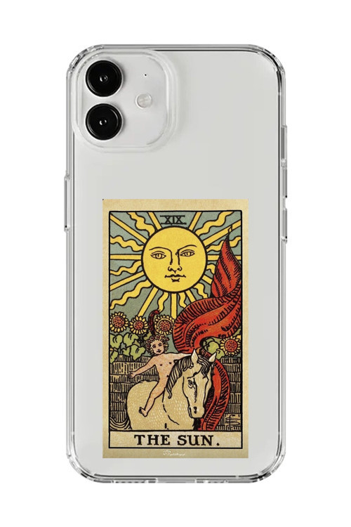 İphone 12 Mini Uyumlu Şeffaf Kılıf The Sun Tasarımlı