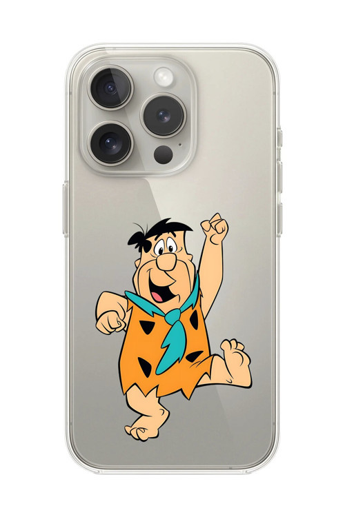 İphone 11 Pro Max Uyumlu Şeffaf Kılıf Cartoon Çakmaktaş 3 Tasarımlı