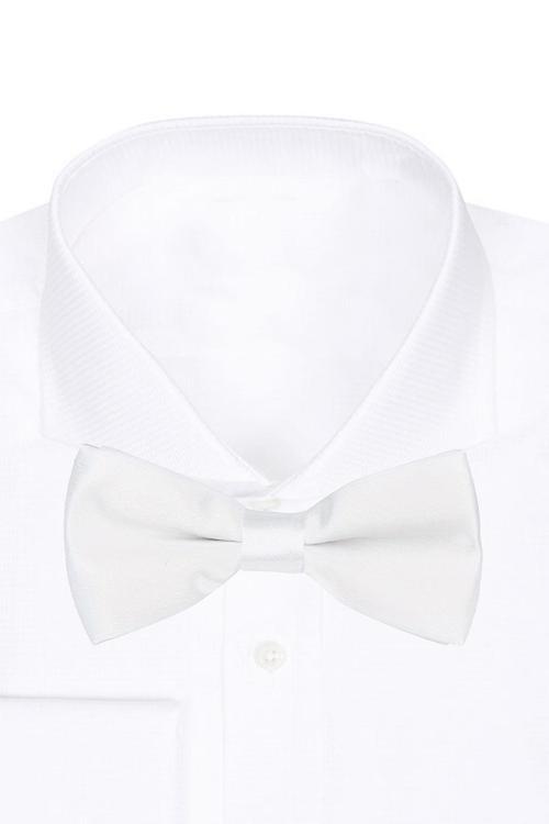 Beyaz Ayarlanabilir Saten Bebek ve Çocuk Papyonu