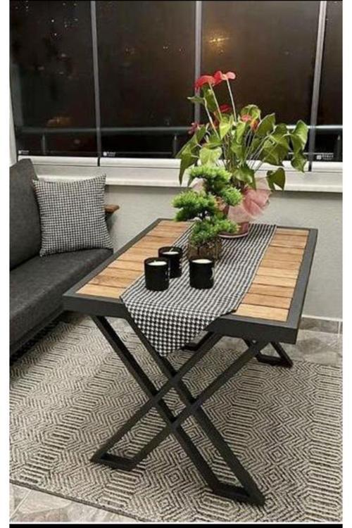 Dekoratif Metal Masa Ayağı Kütük Masa Ayağı Mobilya Ayakları 70X60 Cm