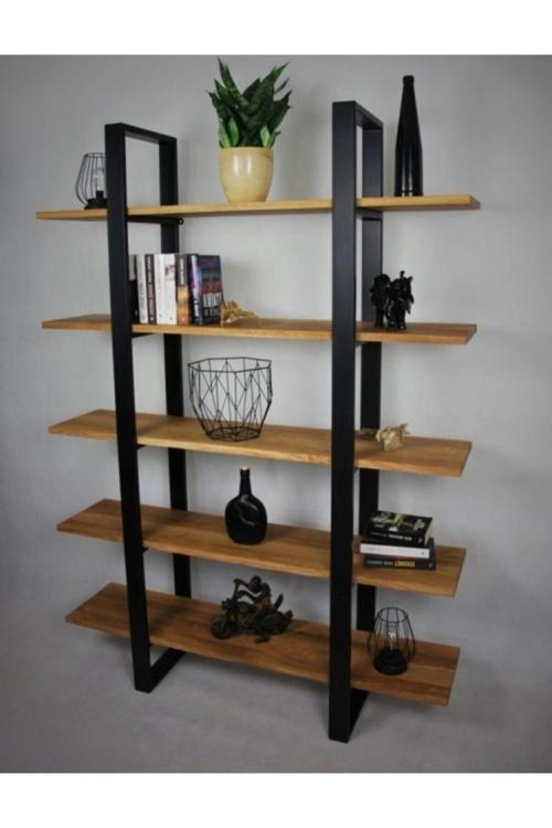 Güvendekorarif Metal Kitaplık