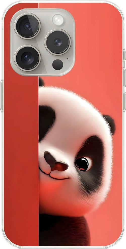 İphone 13 Pro Max Uyumlu Şeffaf Kılıf 4 Peluş Tasarımlı