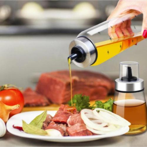 Ikili Borosilikat Damlatmaz Cam Yağlık 500 Ml