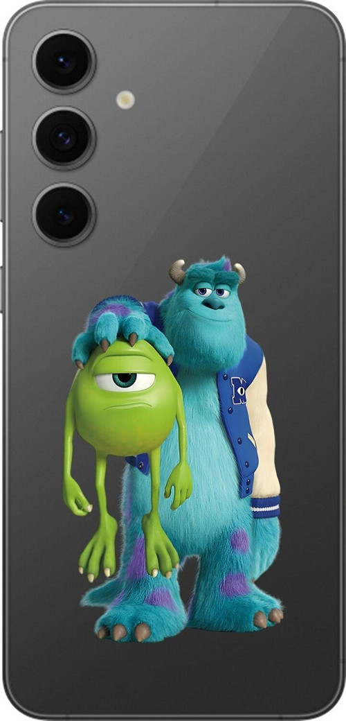 Galaxy S24 Fe Uyumlu Şeffaf Kılıf Cartoon Sevimli Canavarlar 15 Tasarımlı