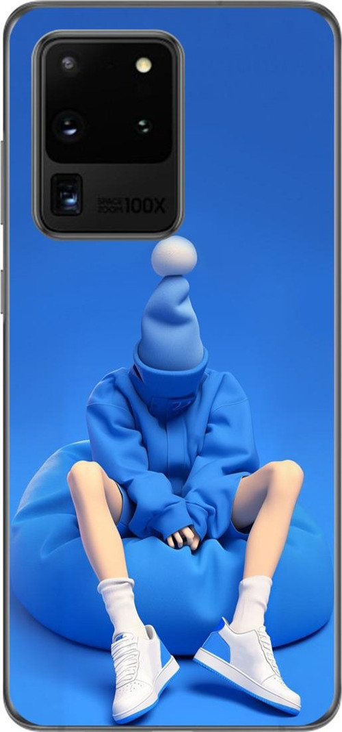 Samsung Galaxy S20 Ultra Uyumlu Şeffaf Kılıf No Face 5 Tasarımlı