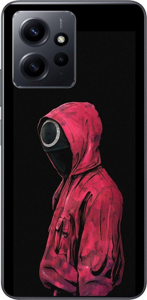 Xiaomi Redmi Note 12 Uyumlu Şeffaf Kılıf Squid Game Tasarımlı