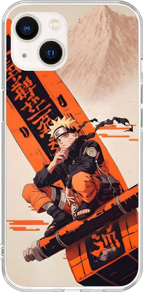İphone 14 Uyumlu Şeffaf Kılıf Naruto Tasarımlı