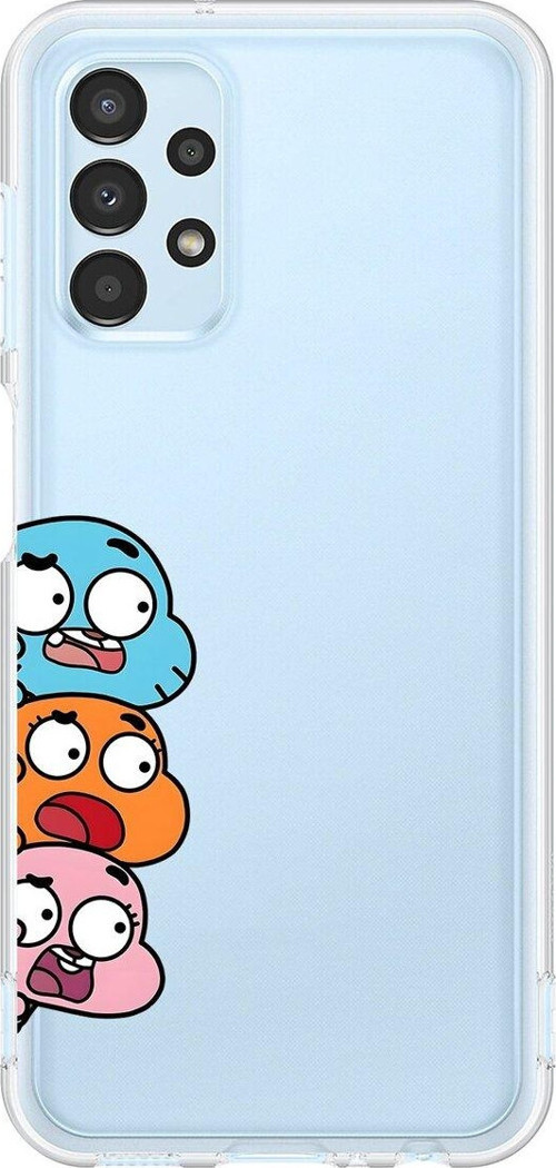 Samsung Galaxy A13 Uyumlu Şeffaf Kılıf Cartoon 6 Tasarımlı
