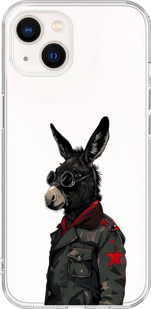 İphone 15 Uyumlu Şeffaf Kılıf Cool Eşek Tasarımlı
