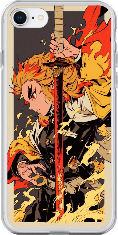 İphone 6S Uyumlu Şeffaf Kılıf Demon Slayer Tasarımlı 3