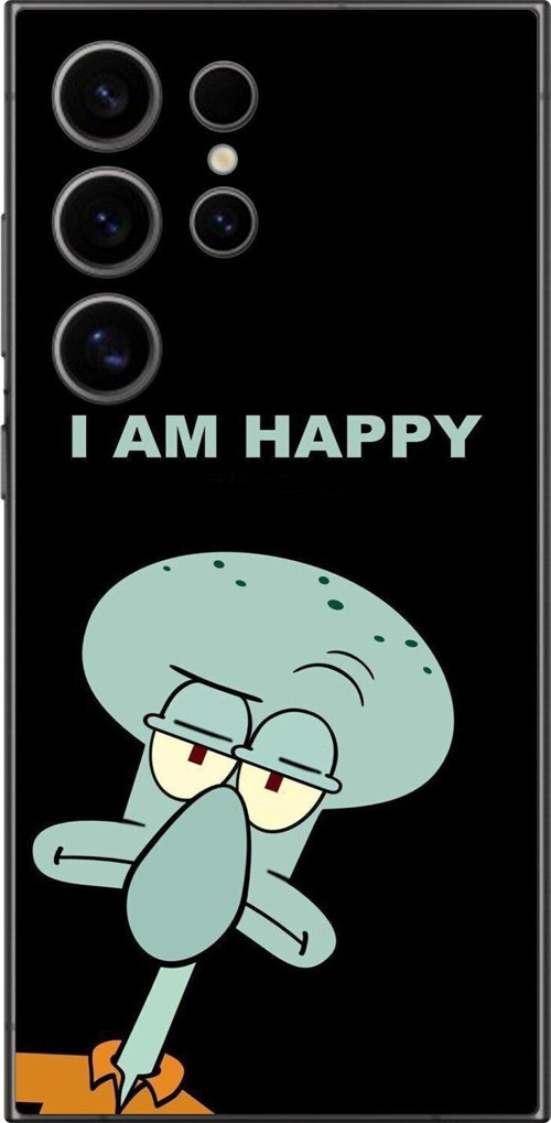 Samsung Galaxy S24 Ultra Uyumlu Şeffaf Kılıf Sponge Bob Tasarımlı 3