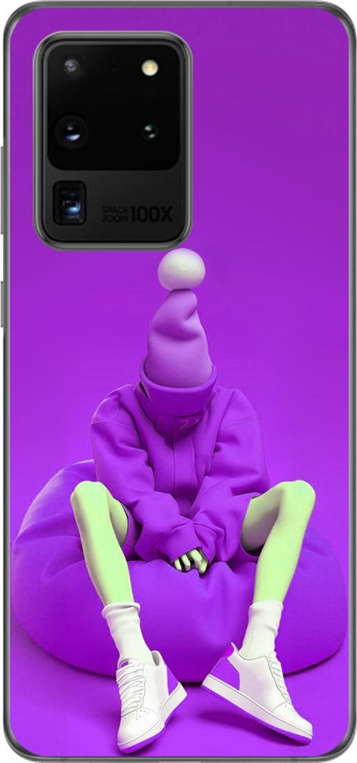 Samsung Galaxy S20 Ultra Uyumlu Şeffaf Kılıf No Face 6 Tasarımlı