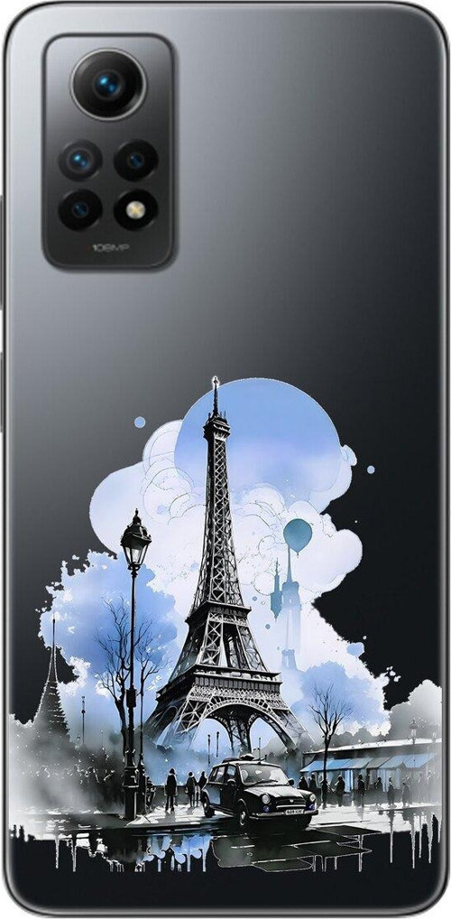 Xiaomi Redmi Note 12 Pro Uyumlu Şeffaf Kılıf Paris 2 Tasarımlı