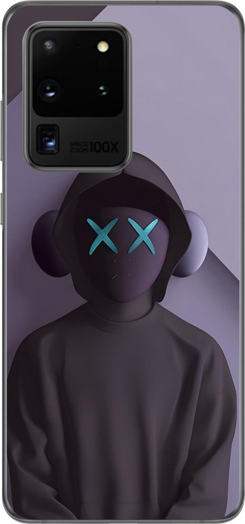 Samsung Galaxy S20 Ultra Uyumlu Şeffaf Kılıf No Face 2 Tasarımlı