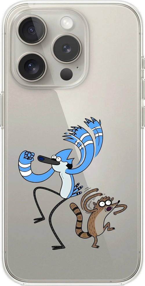İphone 14 Pro Uyumlu Şeffaf Kılıf Cartoon Sürekli Dizi 13 Tasarımlı