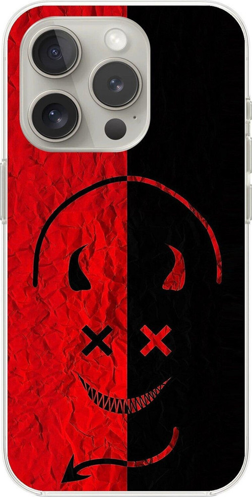 İphone 14 Pro Max Uyumlu Şeffaf Kılıf Devil 2 Tasarımlı