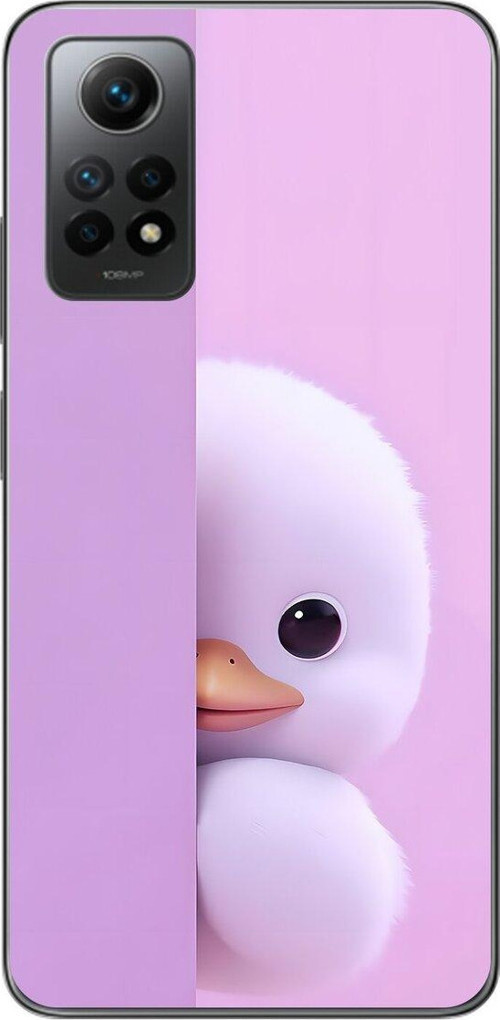 Xiaomi Redmi Note 12 Pro Uyumlu Şeffaf Kılıf 3 Peluş Ördek Tasarımlı