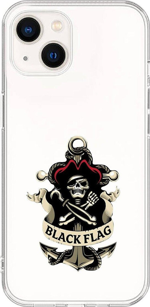 İphone 14 Uyumlu Şeffaf Kılıf Pirate 4 Tasarımlı