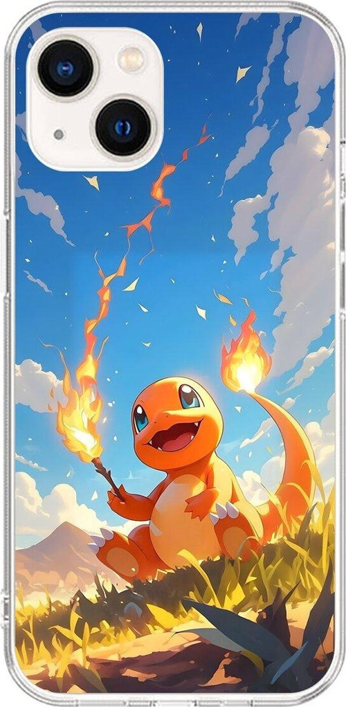 İphone 15 Uyumlu Şeffaf Kılıf Pokemon 5 Tasarımlı