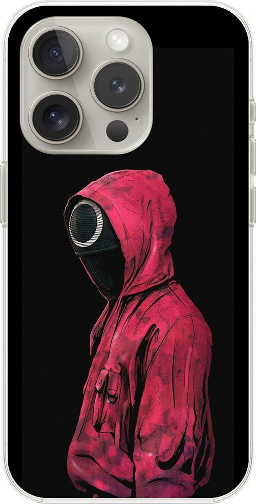 İphone 14 Pro Max Uyumlu Şeffaf Kılıf Squid Game Tasarımlı
