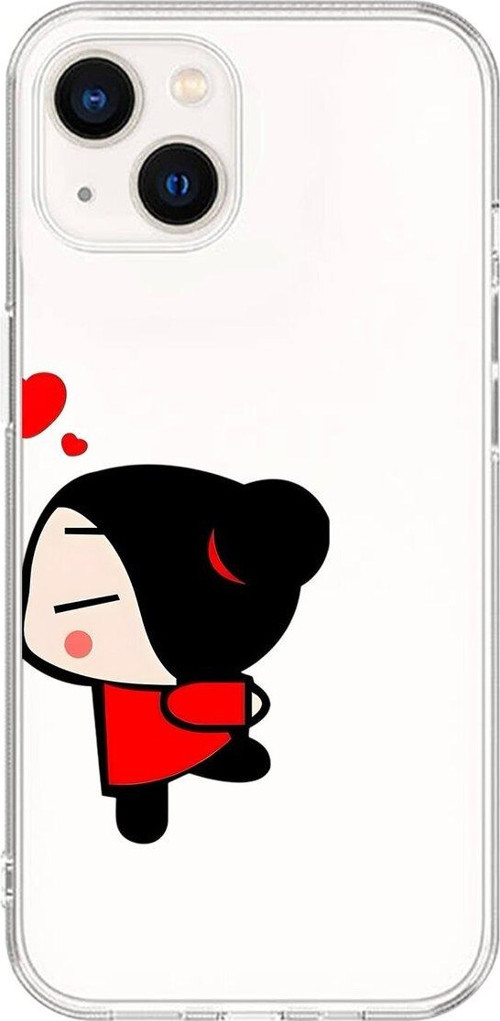 İphone 15 Uyumlu Şeffaf Kılıf Couple Garry 2 Tasarımlı