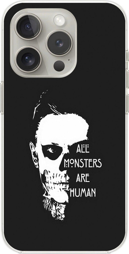 İphone 14 Pro Max Uyumlu Şeffaf Kılıf American Horror Story Tasarımlı