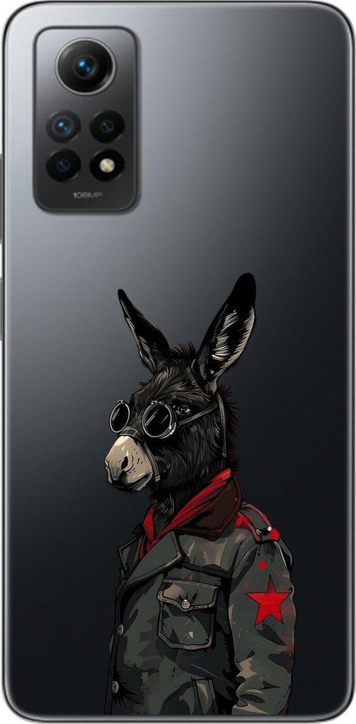 Xiaomi Redmi Note 12 Pro Uyumlu Şeffaf Kılıf Cool Eşek Tasarımlı