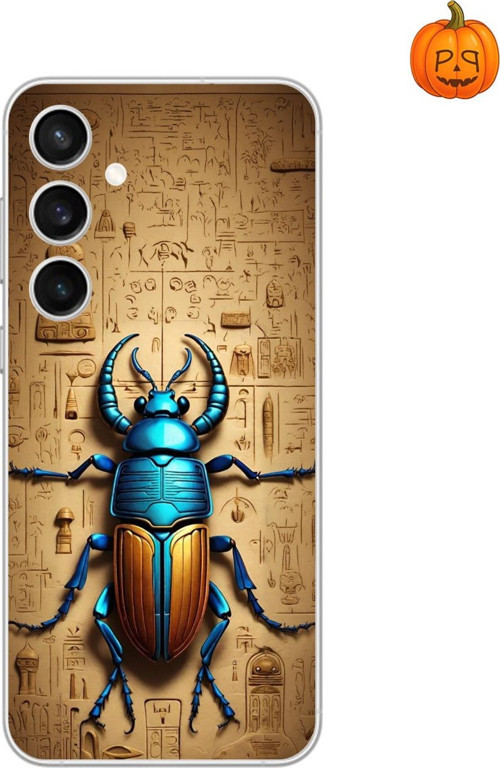 Samsung Galaxy S23 Uyumlu Şeffaf Kılıf Antik Mısır 3 Tasarımlı