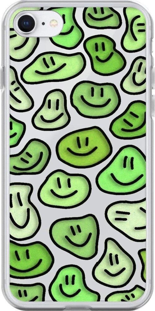 İphone 8 Uyumlu Şeffaf Kılıf Şeffaf Wallpaper 9 Tasarımlı