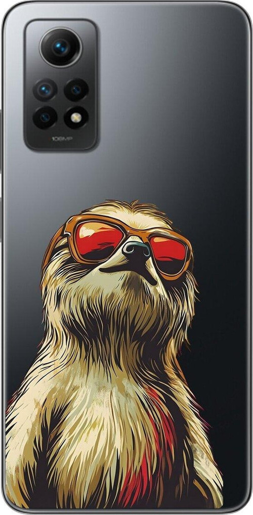 Xiaomi Redmi Note 12 Pro Uyumlu Şeffaf Kılıf Cool Tembel Tasarımlı