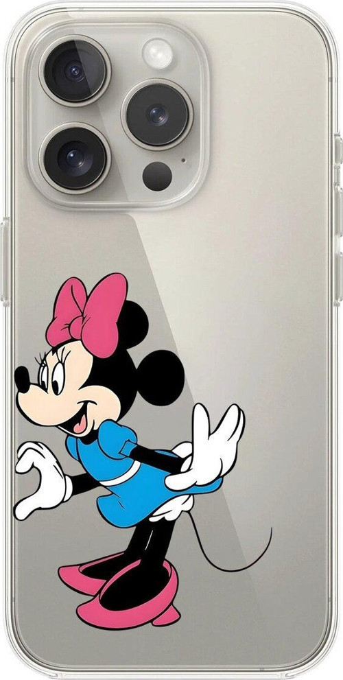 İphone 15 Pro Max Uyumlu Şeffaf Kılıf Couple Minnie 2 Tasarımlı
