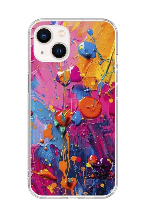 İphone 14 Uyumlu Şeffaf Kılıf Graffiti 3 Tasarımlı