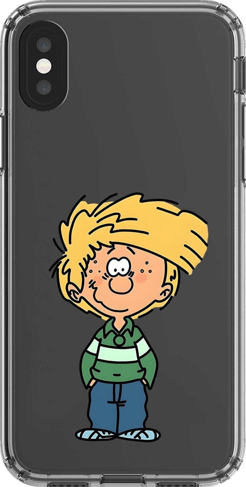 İphone Xs Max Uyumlu Şeffaf Kılıf Cartoon Cedric 2 Tasarımlı